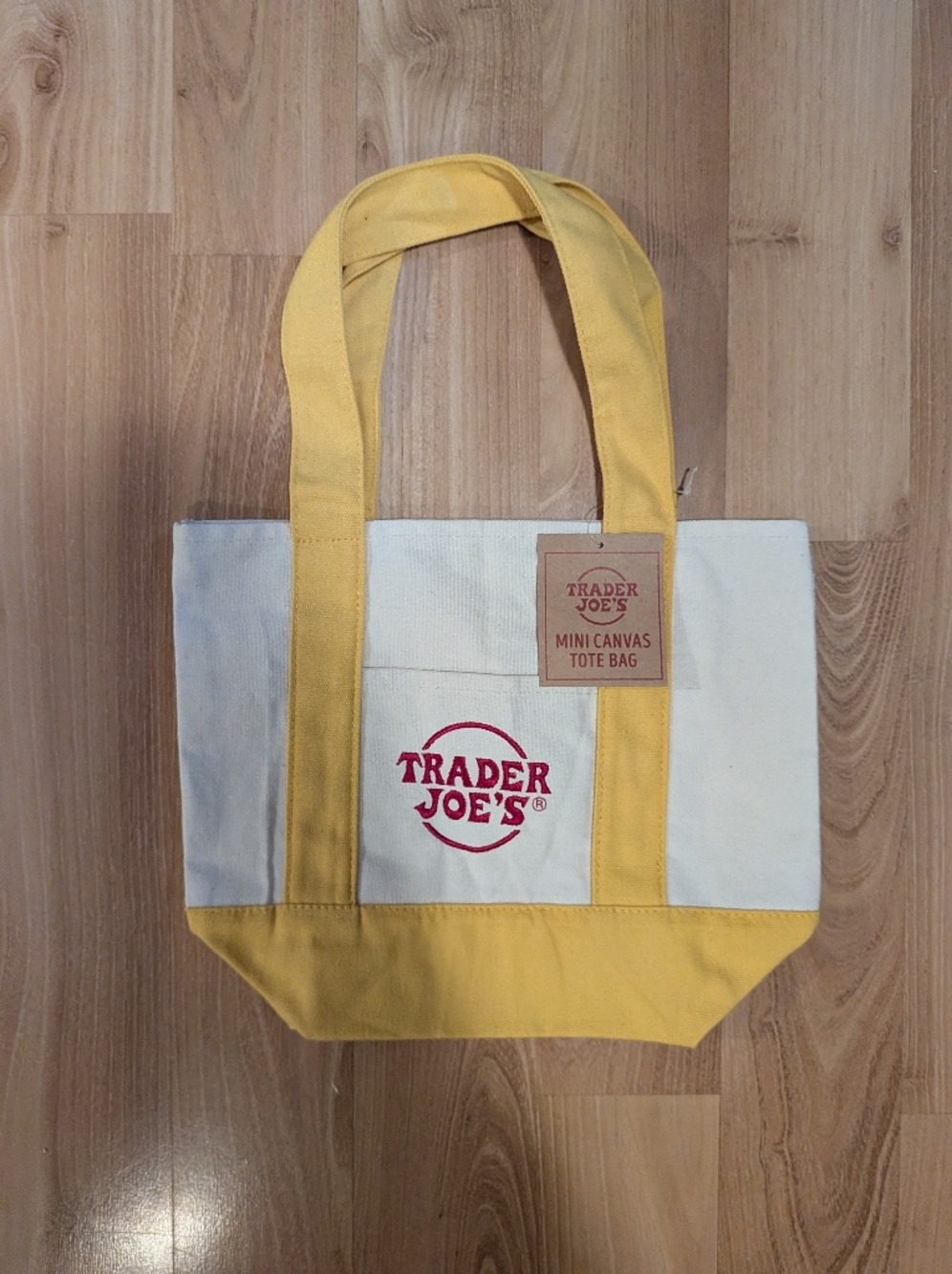 Trader Joe's Mini Tote - Yellow - NWT